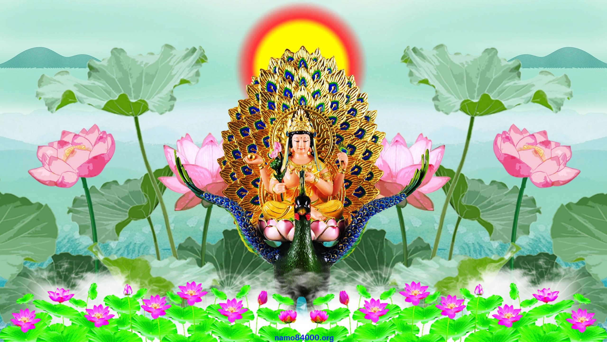 Khổng Tước Minh Vương Bồ tát – Mahamayuri Bodhisattva – 孔雀明王菩薩