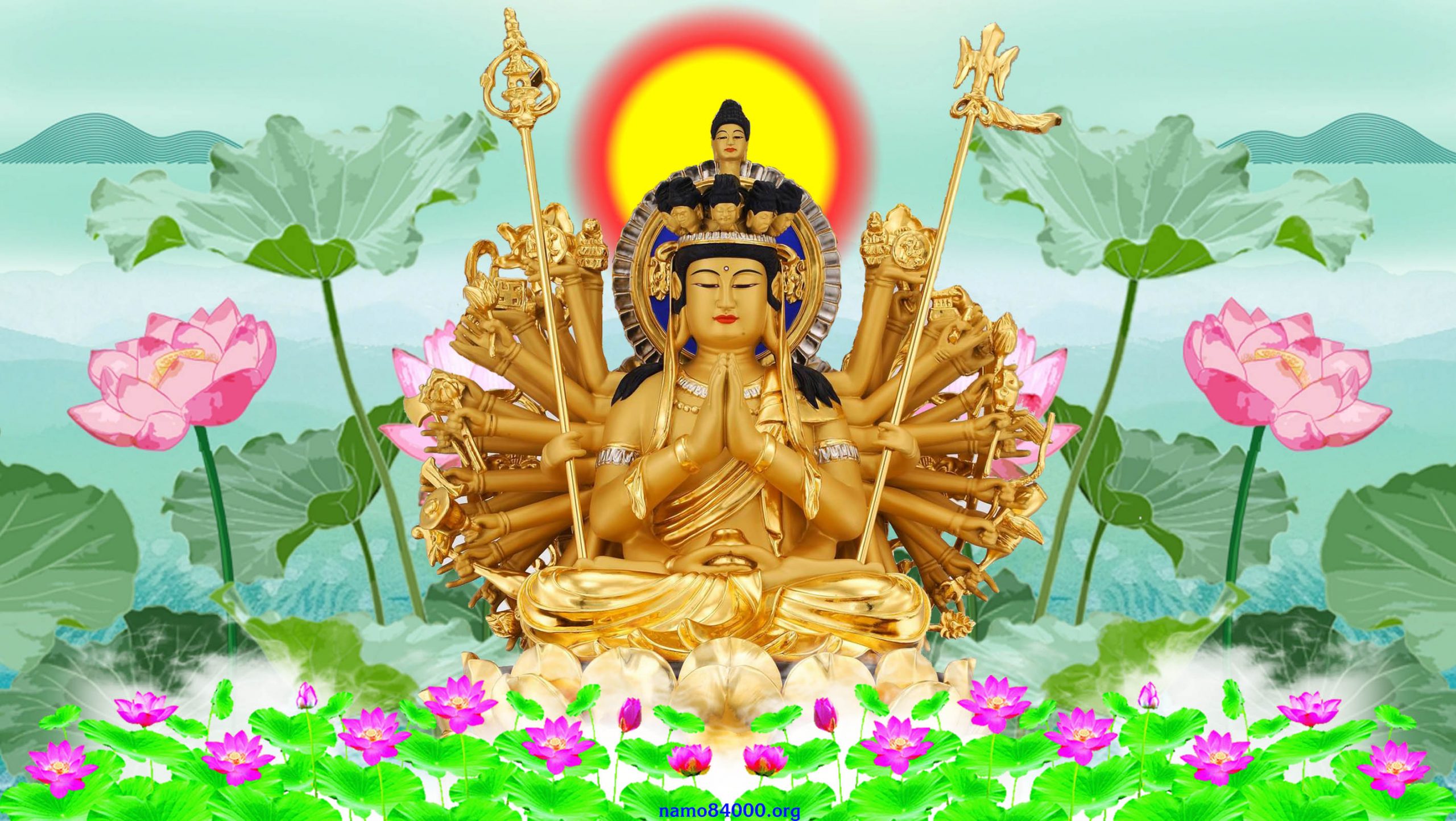 Thiên Thủ Thiên Nhãn Quán Âm Bồ tát – Thousand-Hand Thousand-Eye Avalokitesvara Bodhisattva – 千手观音觀世音菩薩